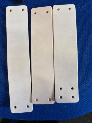 Wrist Cuff Blanks - Nat Veg Tan - 3 variations (Large / 4h, 2)
